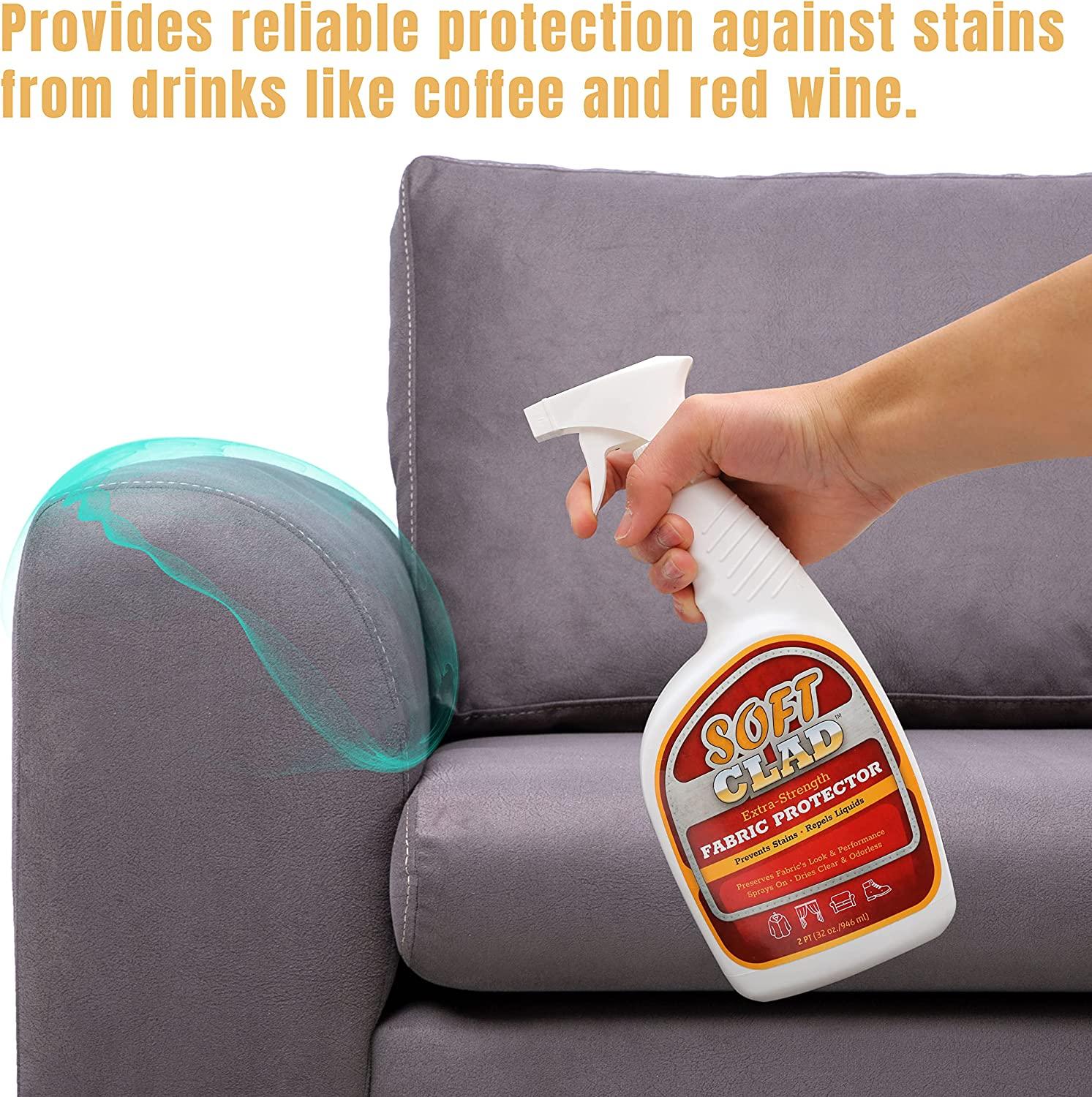 Extra Strength Fabric Protector Spray Prevents Stains and Repels