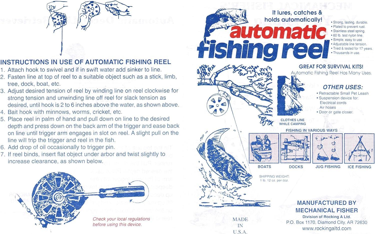 Mechanical Fisher's Yo Yo Fishing Reels 2 Pack YoYos for Easy Fish