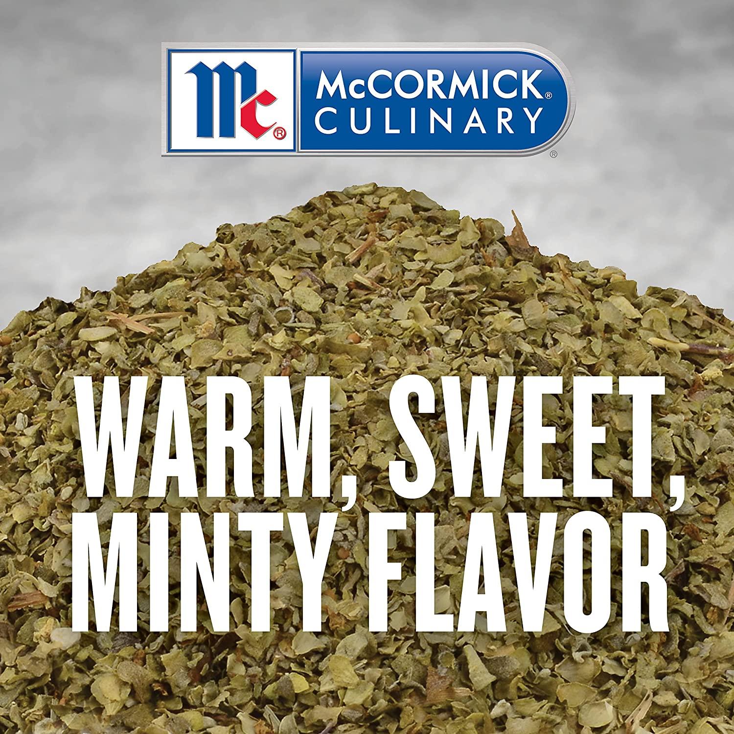 McCormick Culinary Marjoram Leaves 4 oz Premium Spice for Savory Dishes and Sauces