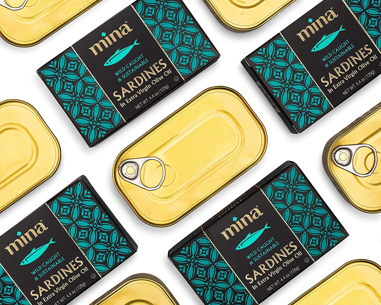 Mina Sardines in Extra Virgin Olive Oil, Responsibly Sourced, Wild