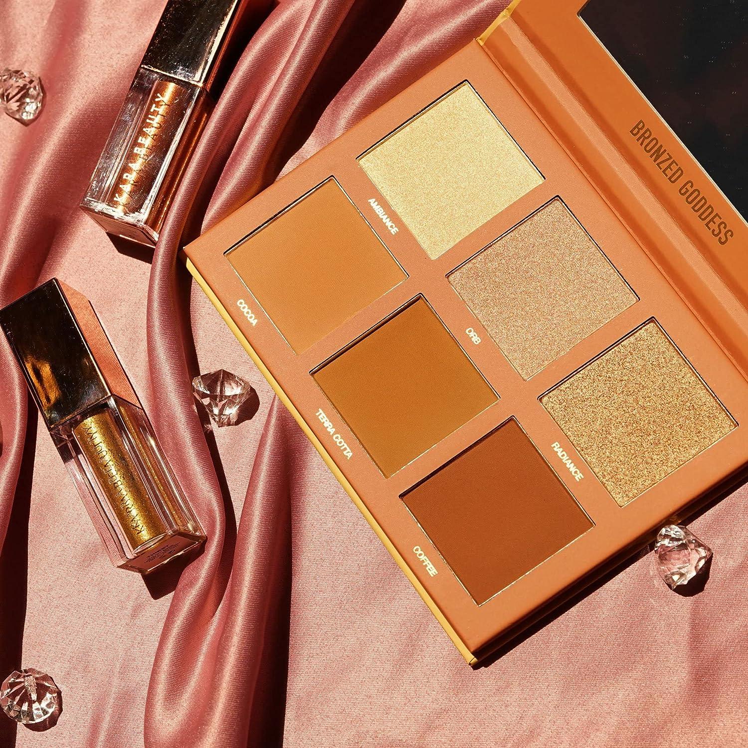 Kara Beauty Bronzed Goddess 6Shade Bronzer & Highlight Palette Vegan