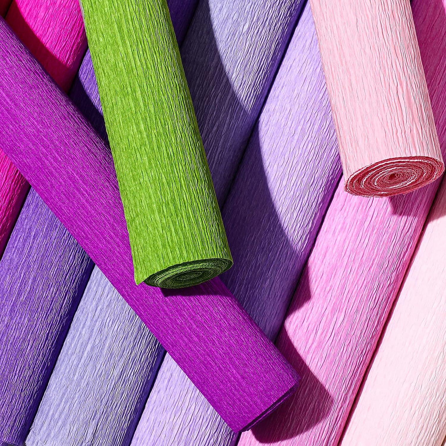 12 Rolls 8 Feet Crepe Paper Sheets Rolls 10 Inch Crepe Paper Streamer