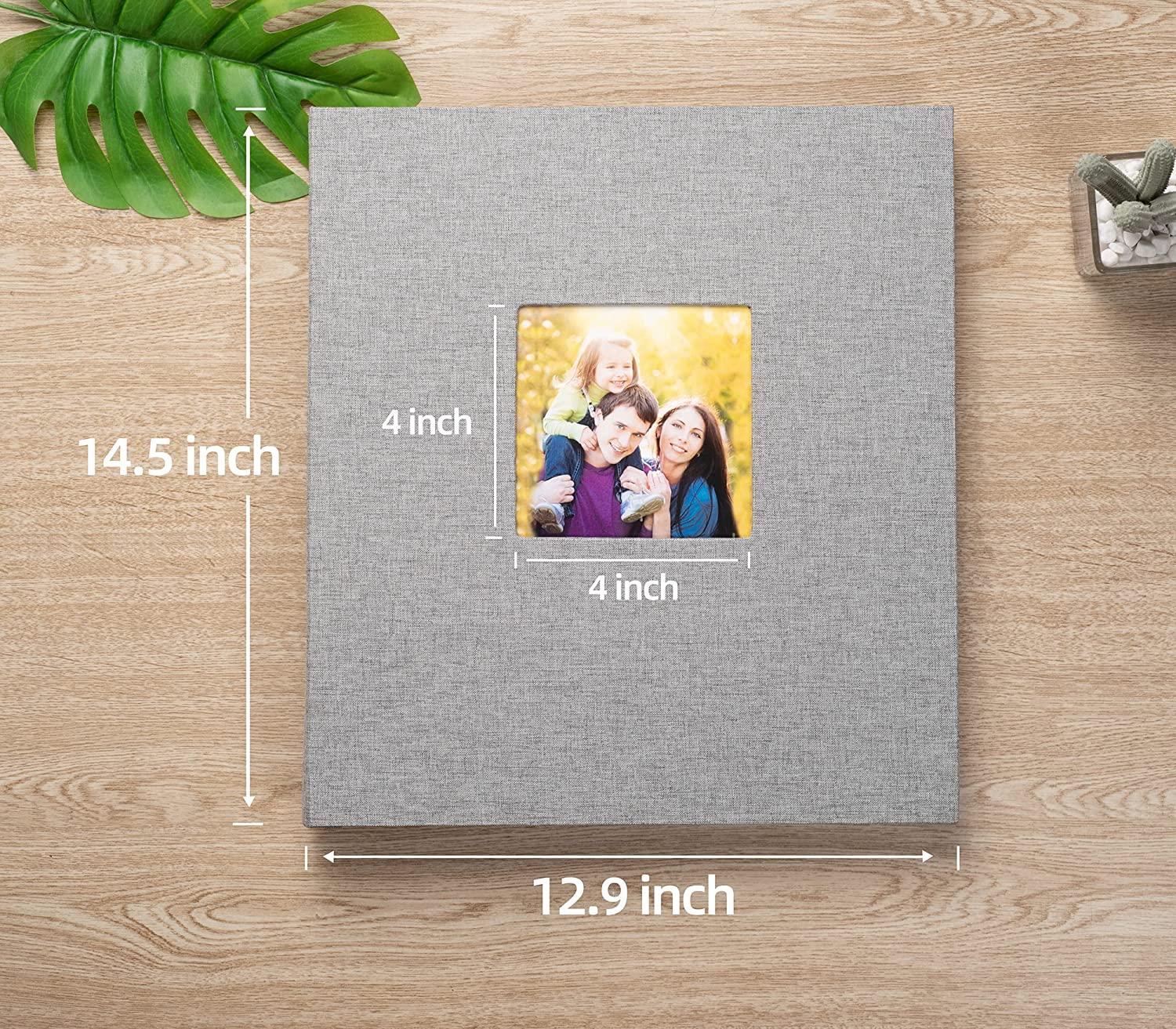 XONDIES Photo Album 600 Pockets for 4x6 Photos Fabric Linen Cover Photo  Album Books Slip-in Picture Albums Large Capacity Pictures Book for Wedding  Family Anniversary Baby(Grey) 600 Pockets Grey