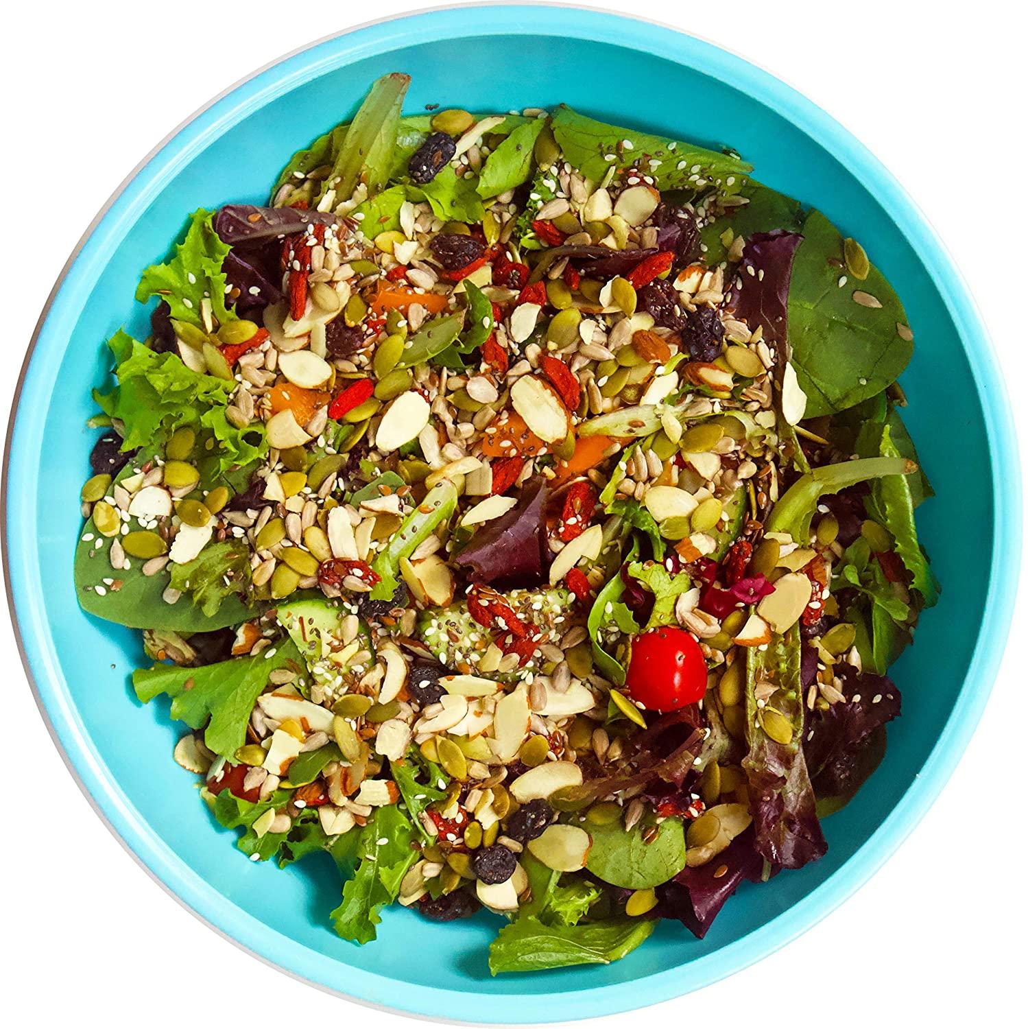 Raw Superfoods Salad Topper (Goji Berries, Sliced Almonds, Chia Seeds