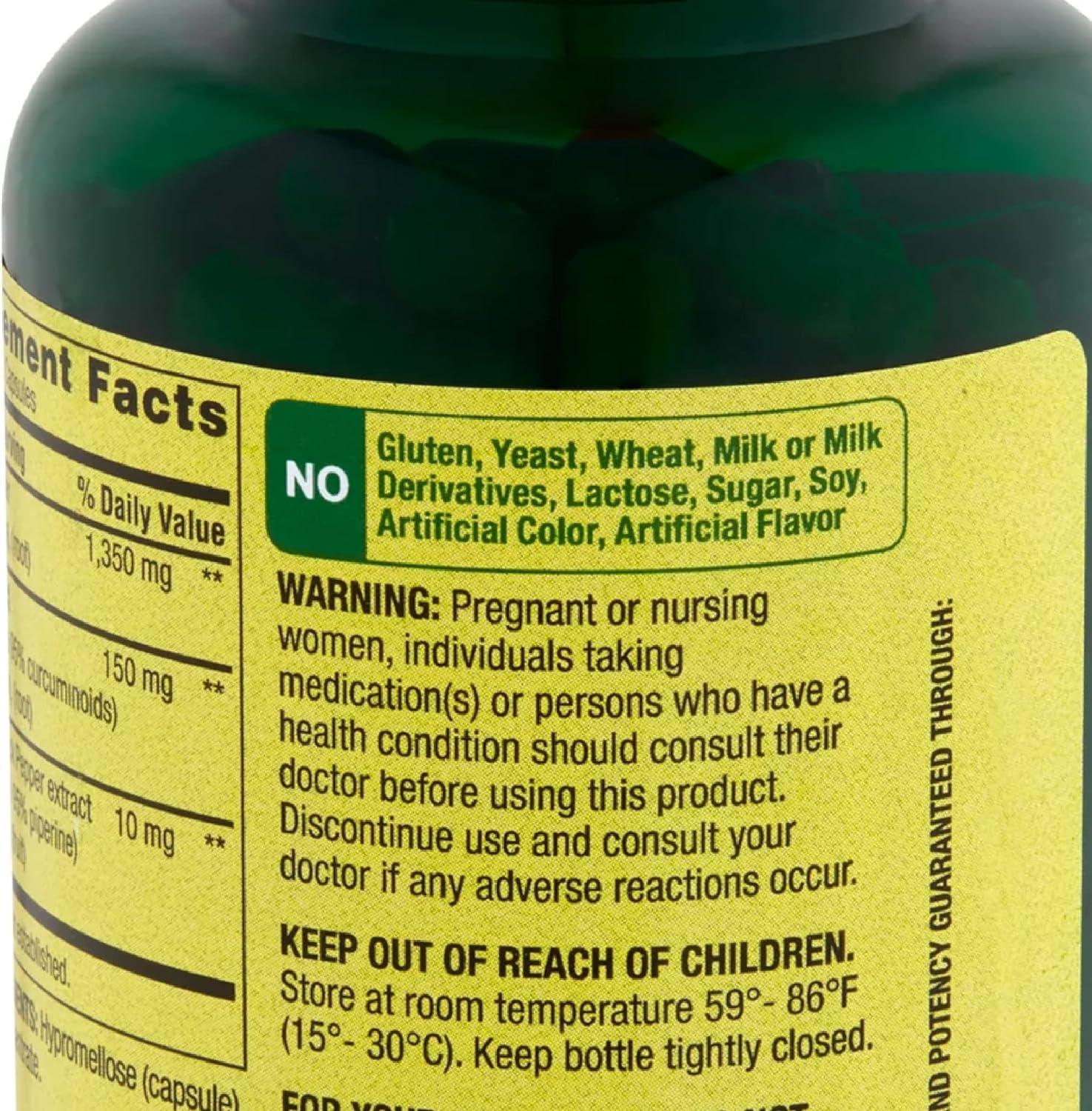 Spring Valley Ultra Strength Turmeric Curcumin Dietary Supplement