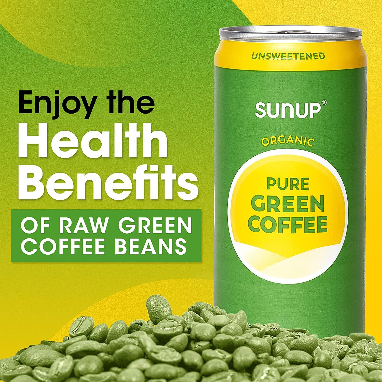 Sunup Pure Green Coffee Brewed from Unroasted Green Coffee Beans