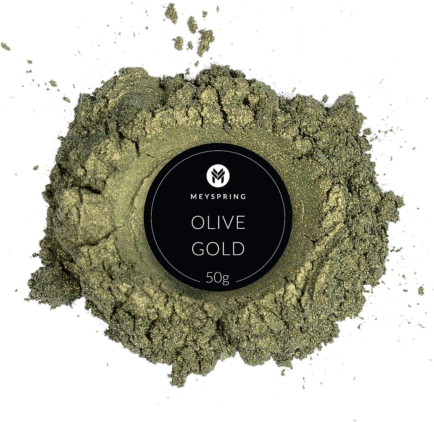 Buy MEYSPRING Olive Gold Epoxy Resin Green Pigment - 50 Grams
