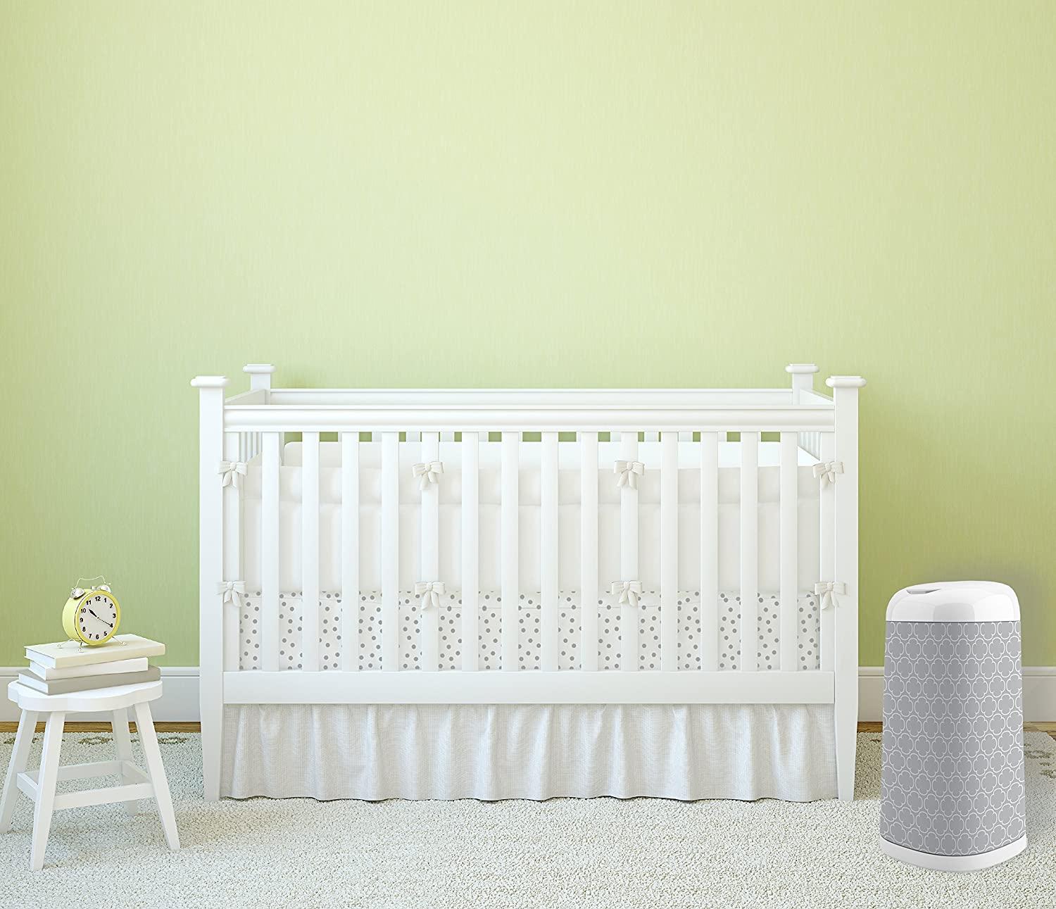 Playtex Diaper Genie Expressions Fabric Sleeve Grey Clovers