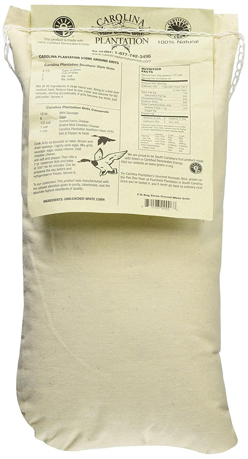 CAROLINA PLANTATION Stone Ground White Grits, 32 OZ