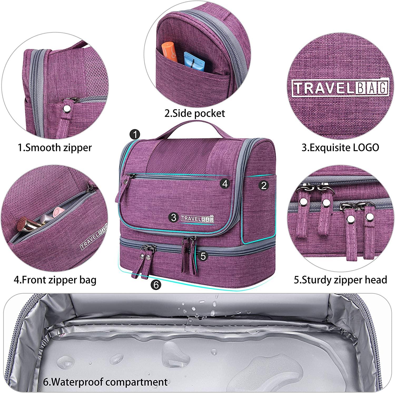 Small Compact Hanging Travel Toiletry Bag Makeup Organizers