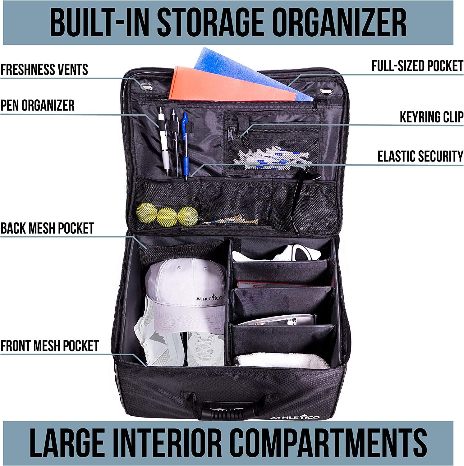 Athletico Golf Trunk Organizer Storage - Car Golf Locker to Store Golf  Accessories