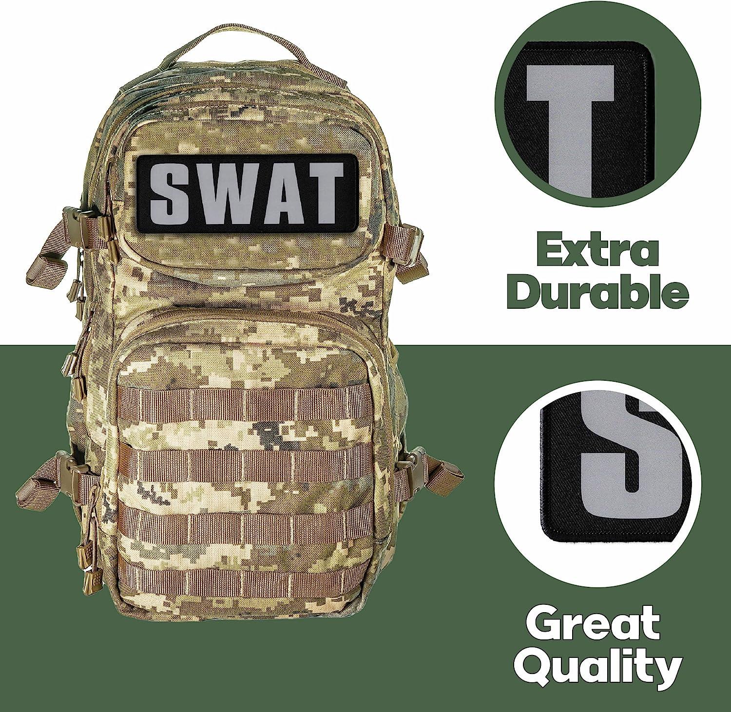 Highly Reflective Security Patch, Night Vision, & Infrared Capable Weather  Resistant Tactical IR Vest Patch Made to Last with Hook & Loop Backing