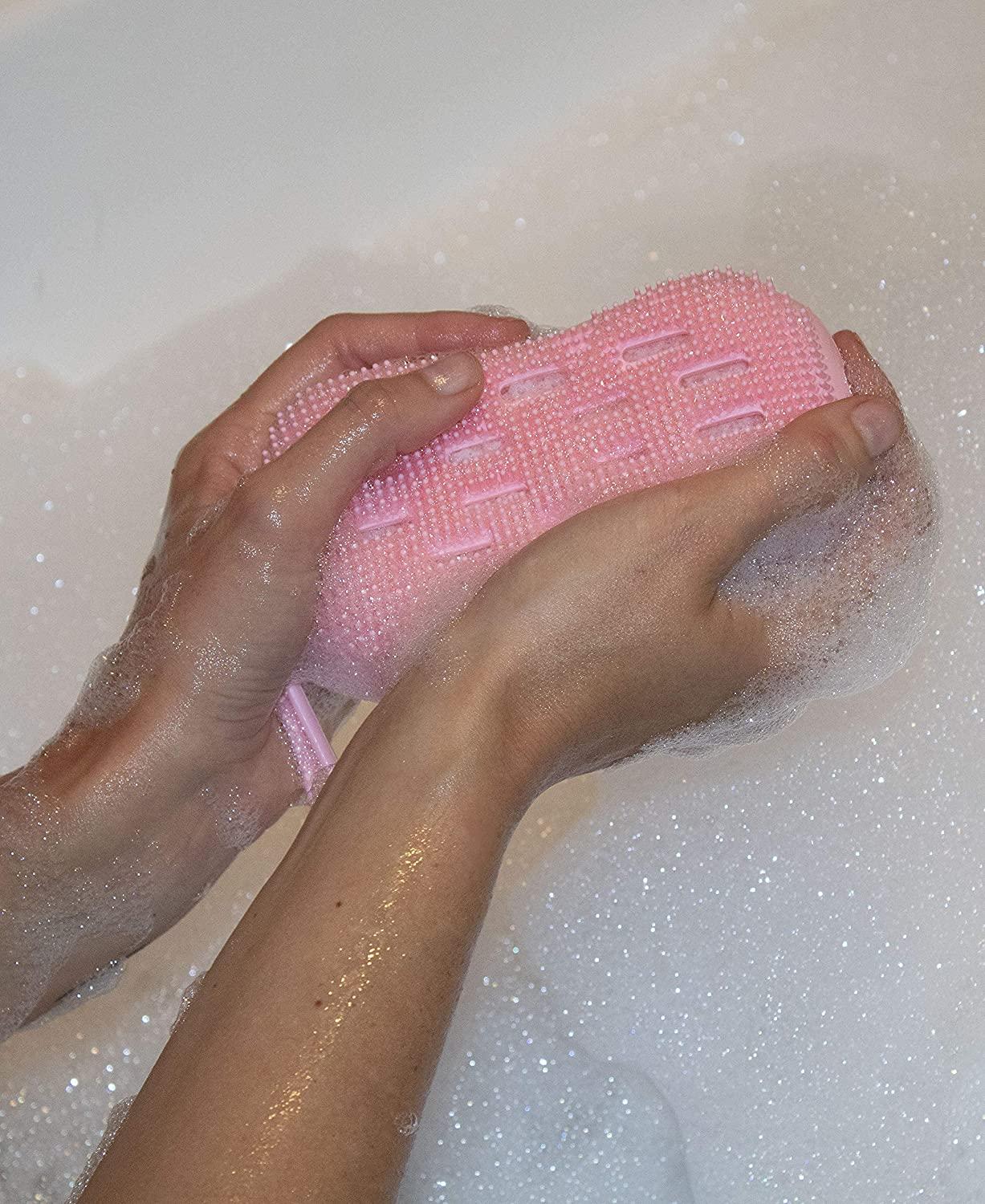 Serenity Select 2 Pack Exfoliating Silicone Body Sponge DoubleSided