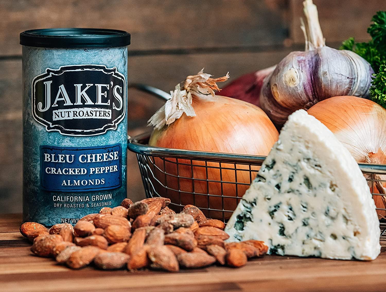 Jake's Nut Roasters Bleu Cheese Cracked Pepper Almonds (2 Pack) Whole