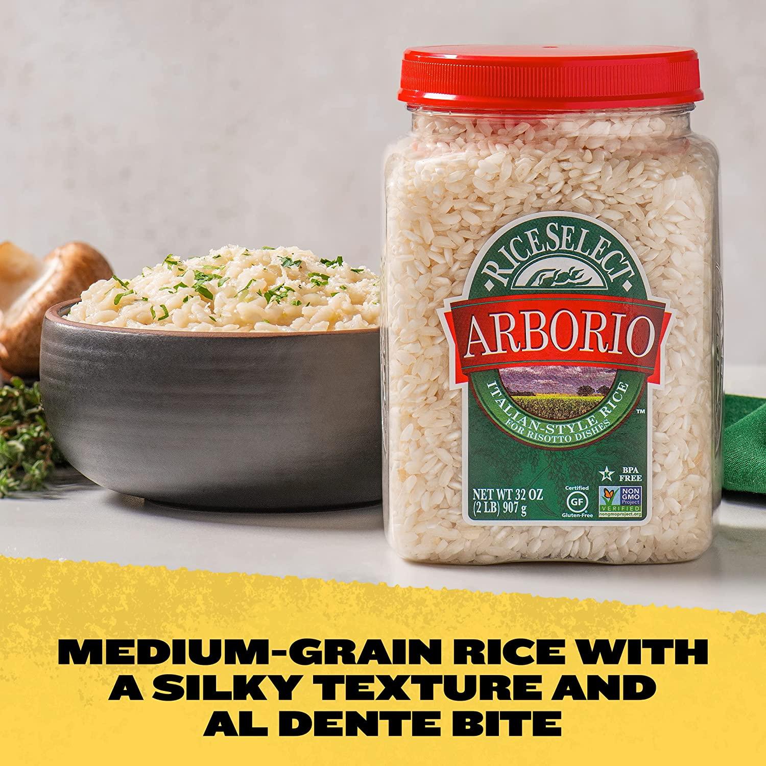 RiceSelect Arborio Rice for Italian Risotto, Premium Gluten Free Rice