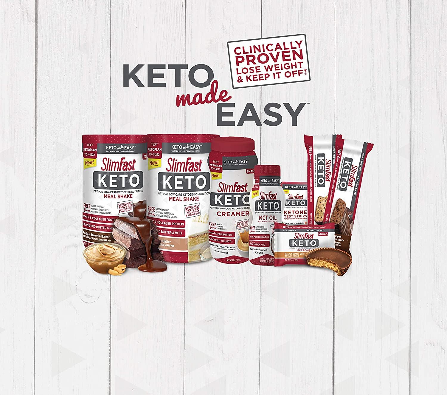 SlimFast Keto Ketone Test Strips, Reagent Strips for Urinalysis and