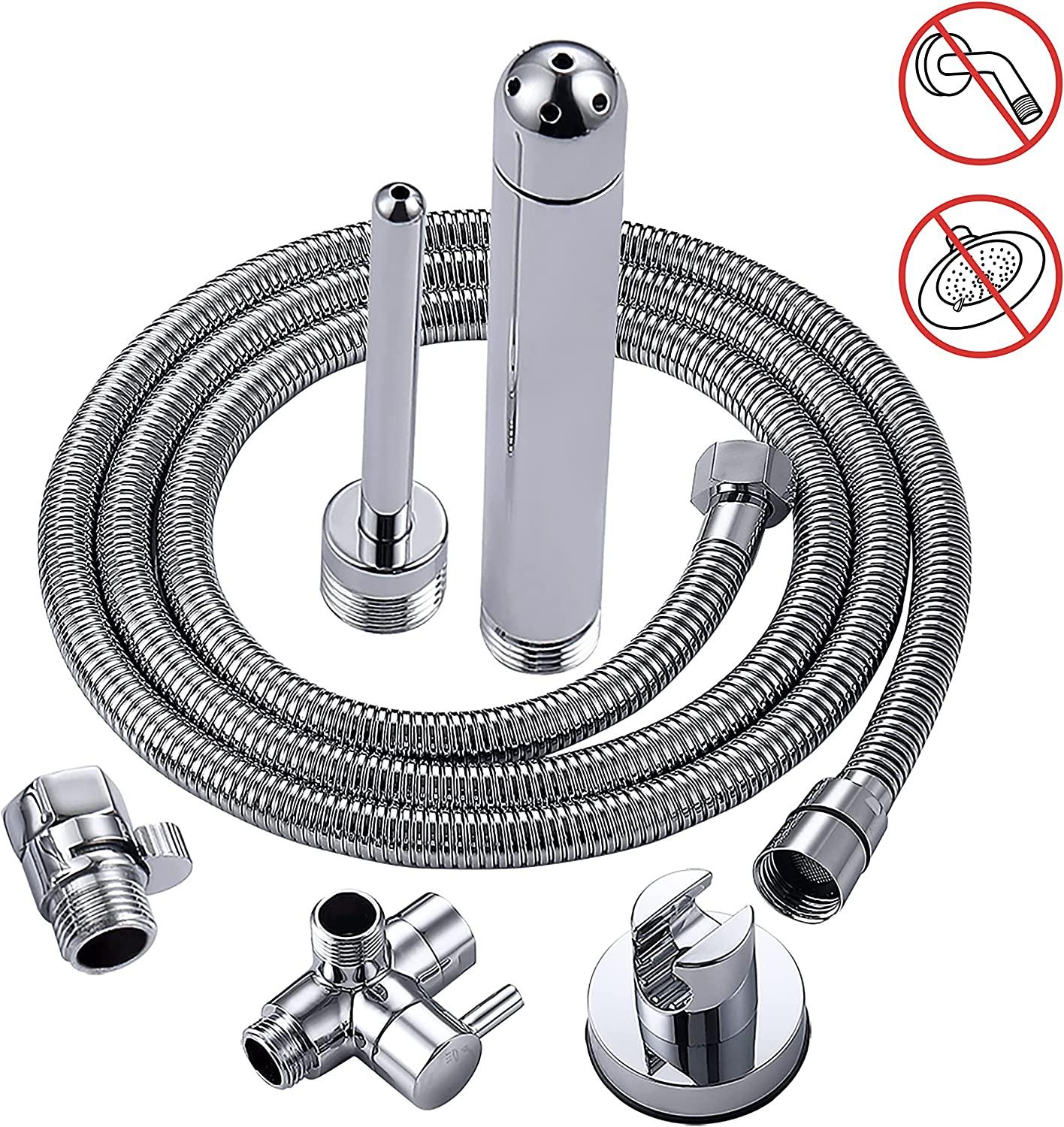Shower Enema System with 100 Hose, Diverter & Water Control Valve