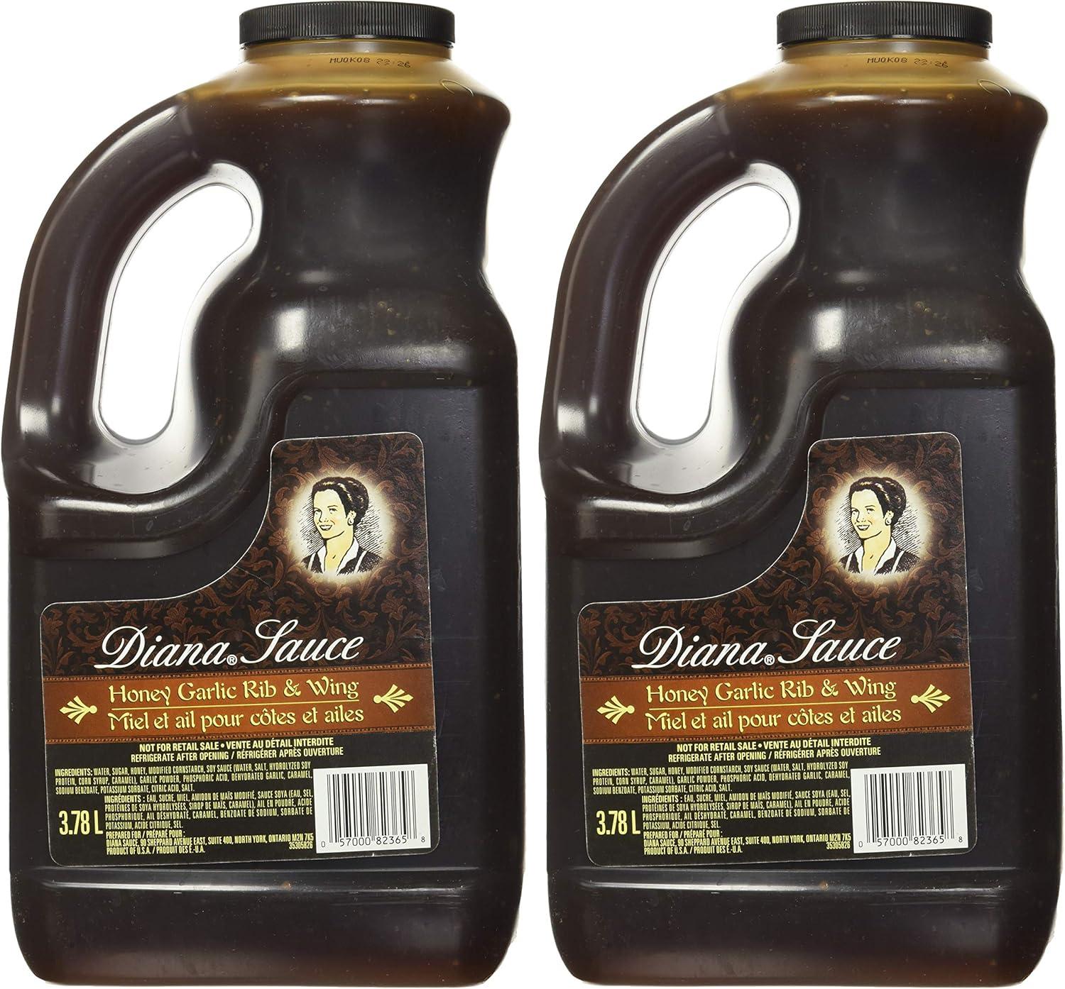 Diana Honey Garlic Rib Wing Barbecue Sauce (2 Jugs) Garlic