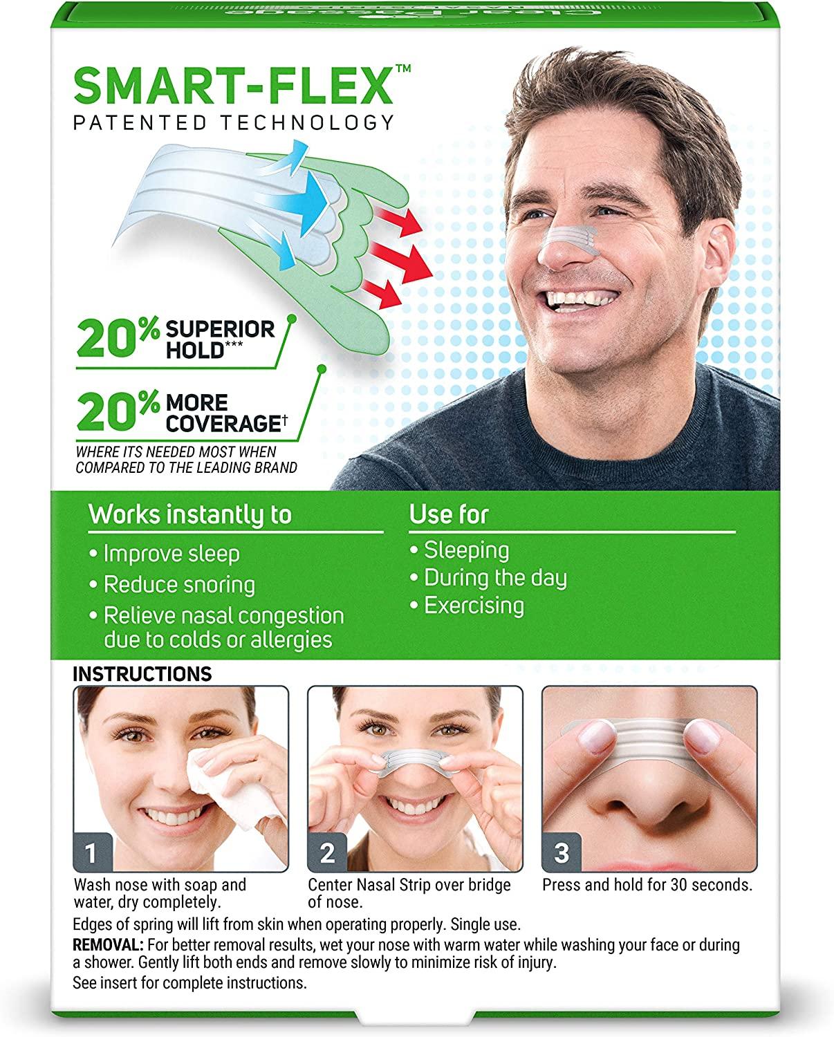 Clear Passage Nasal Strips Extra Strength 100 ct Reduce Snoring