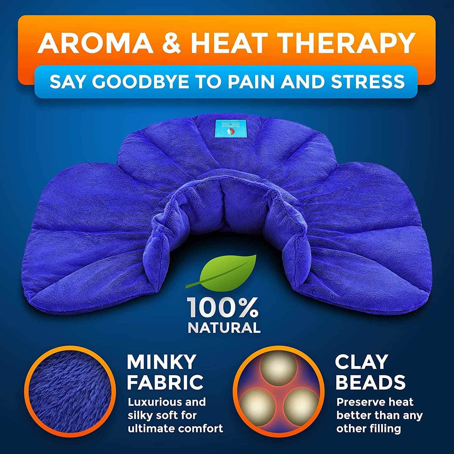 PhysioNatural Microwavable Heating Pad with Natural Herbal Aromatherapy