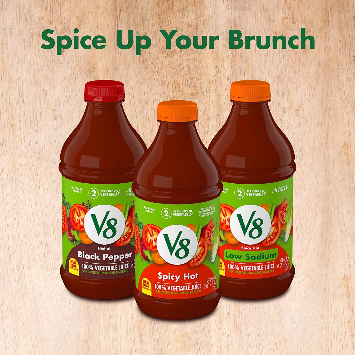 V8 Bloody Mary Mix Vegetable Juice for Bloody Mary Cocktails 46 FL OZ