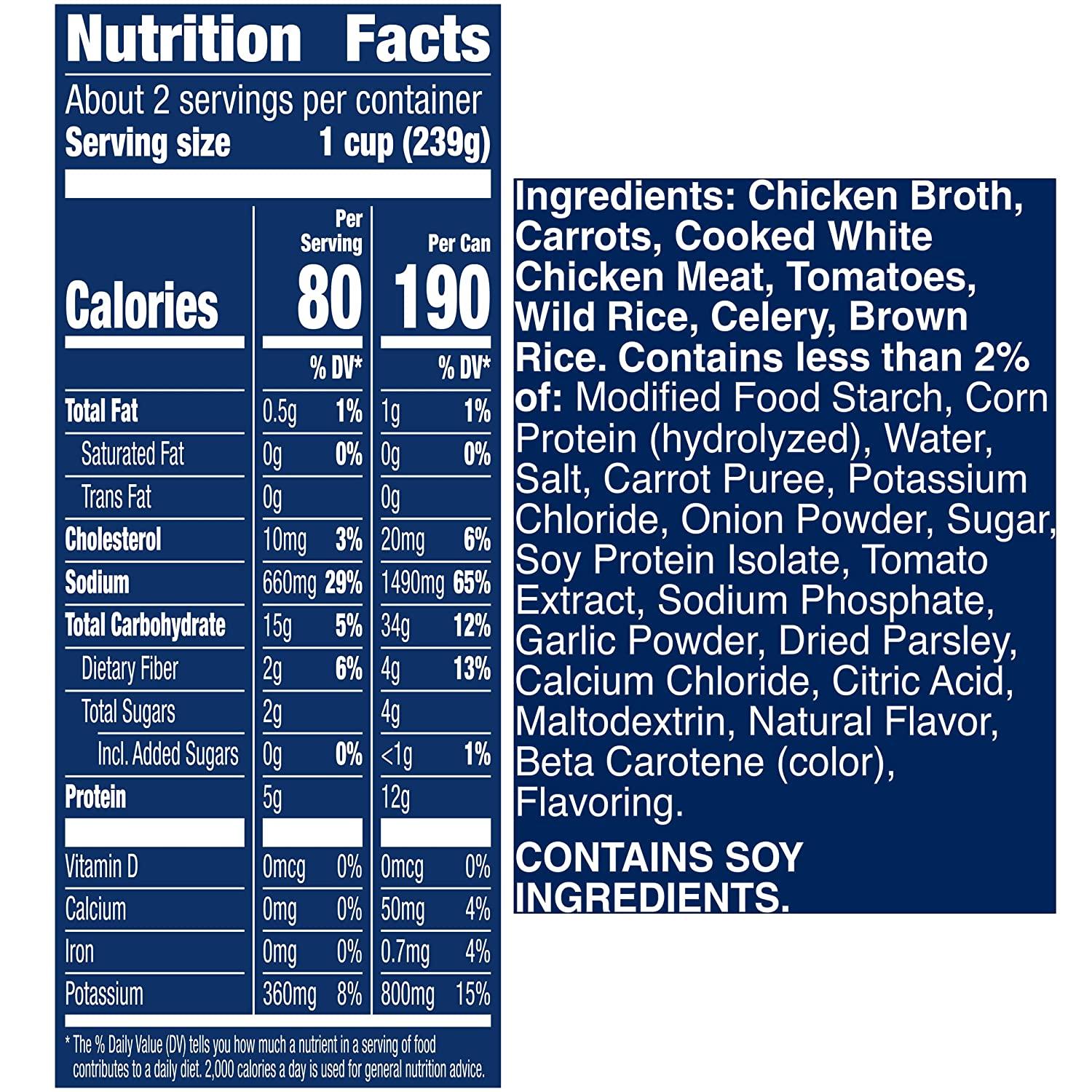 Progresso Traditional, Chicken and Wild Rice Soup, Gluten Free, 19 oz