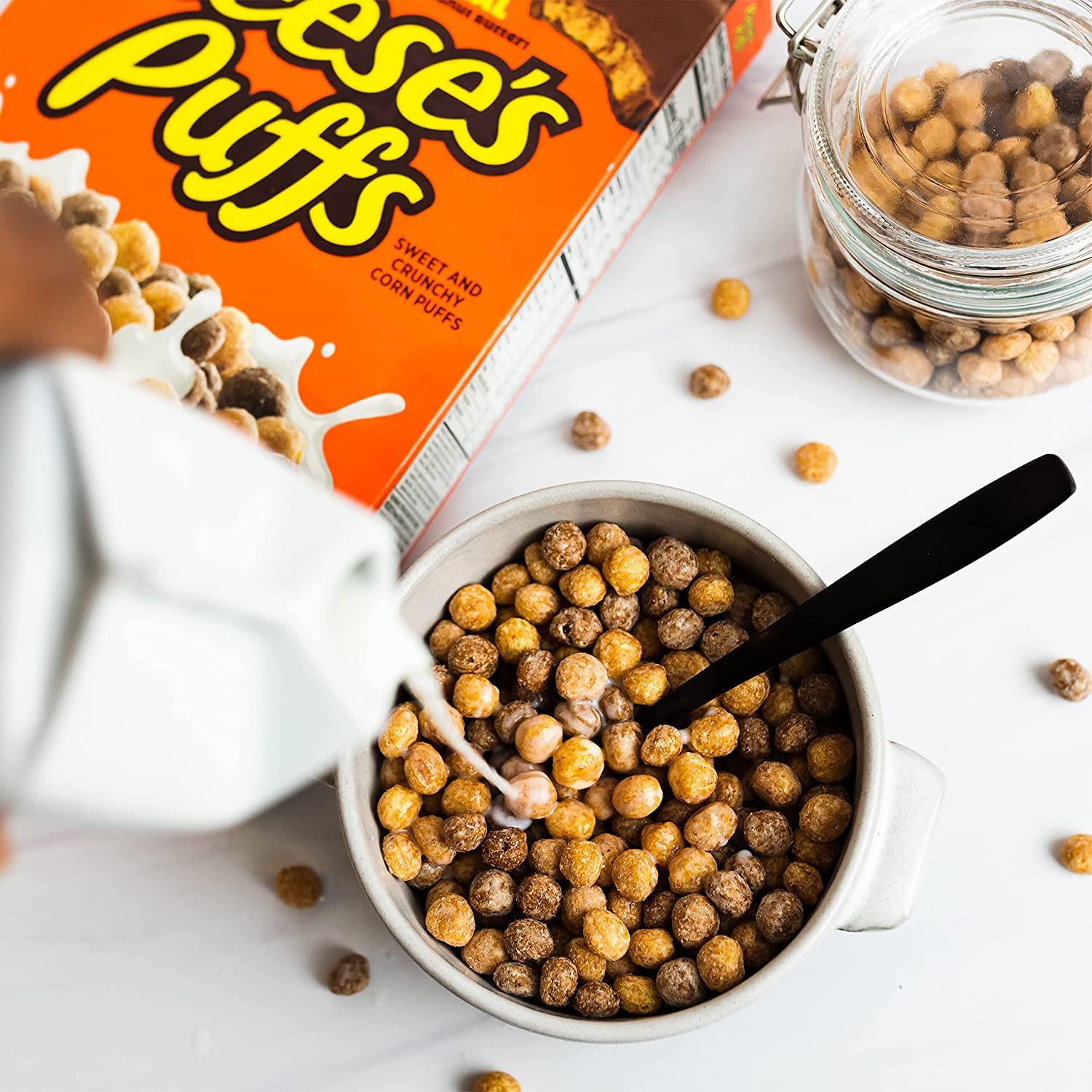 Reese's Puffs Cereal Chocolatey Peanut Butter with Whole ...