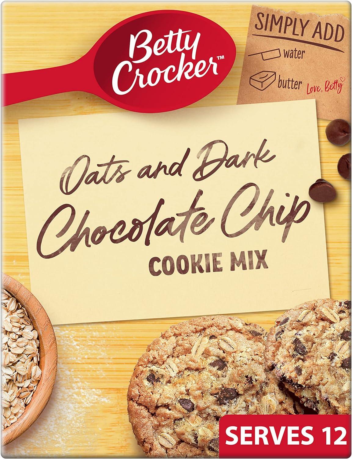 Betty Crocker Oats and Dark Chocolate Chip Cookie Mix 250g