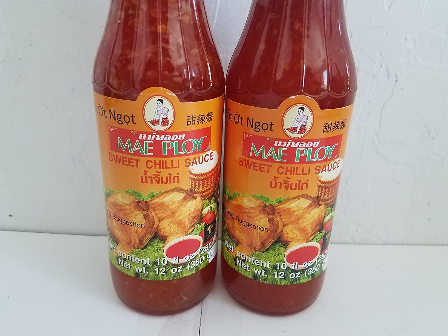 Mae Ploy Sweet Chili Sauce Bottle, 12 Ounce (Pack of 2)
