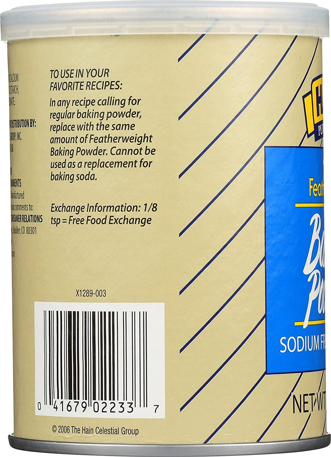 Hain Pure Foods GlutenFree Baking Powder Featherweight, 8 oz Perfect for Healthy Baking