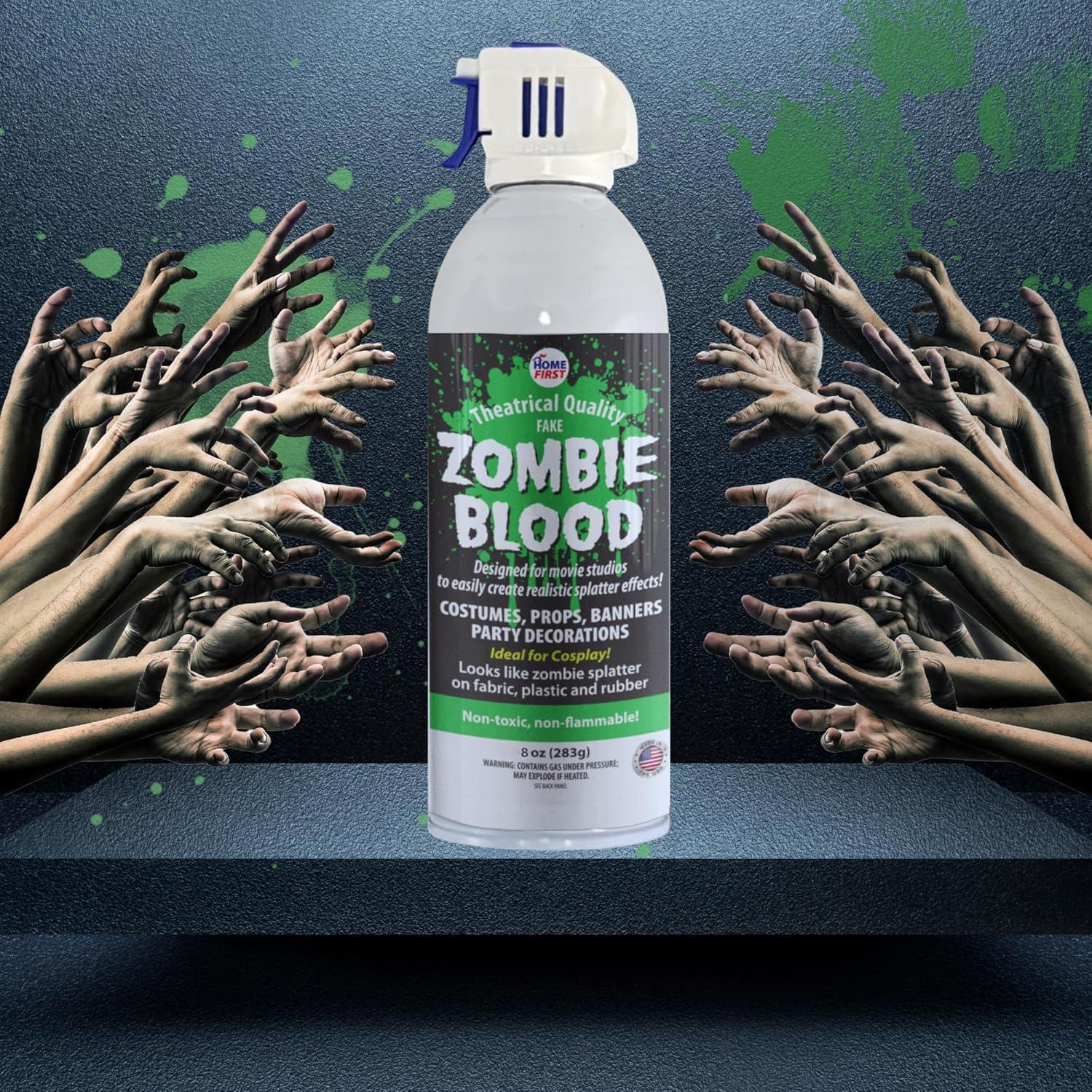 8 oz Washable Halloween Spray Fake Blood - Stage Quality Zombie Green for Costumes & Props | Buy Now with Express International Delivery | GoSupps.com 8 oz Washable Halloween Spray Fake Blood - Stage Quality Zombie Green for Costumes & Props | Buy Now with Express International Delivery | GoSupps.com
