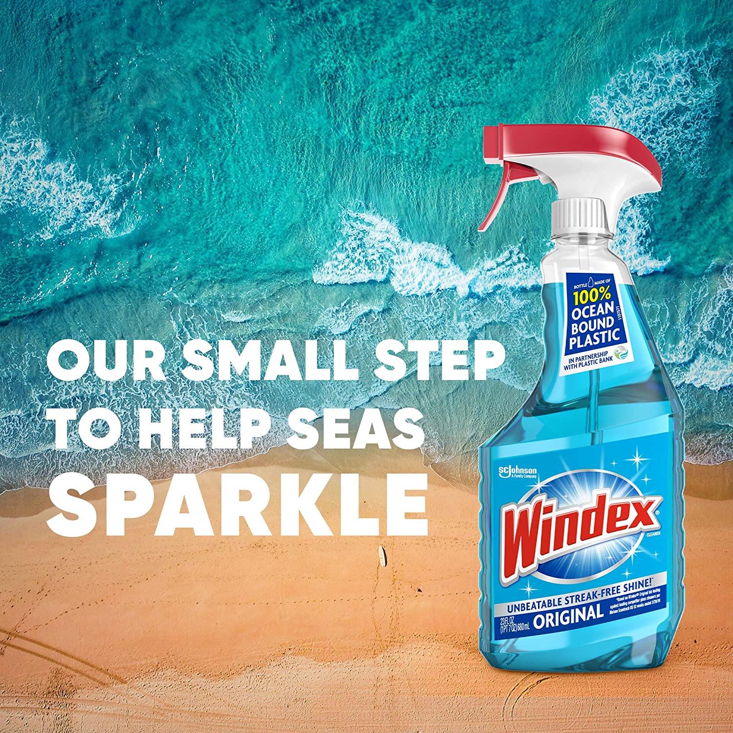 Windex Original Glass Cleaner Spray Bottle, 23 fl oz Pack of 6