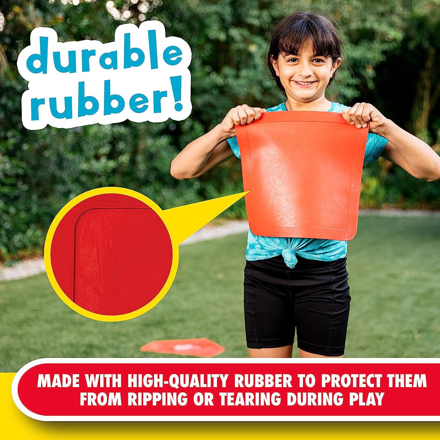 Franklin Sports Field Day Baseball Base Set Throw Down Rubber Bases for Baseball + Softball