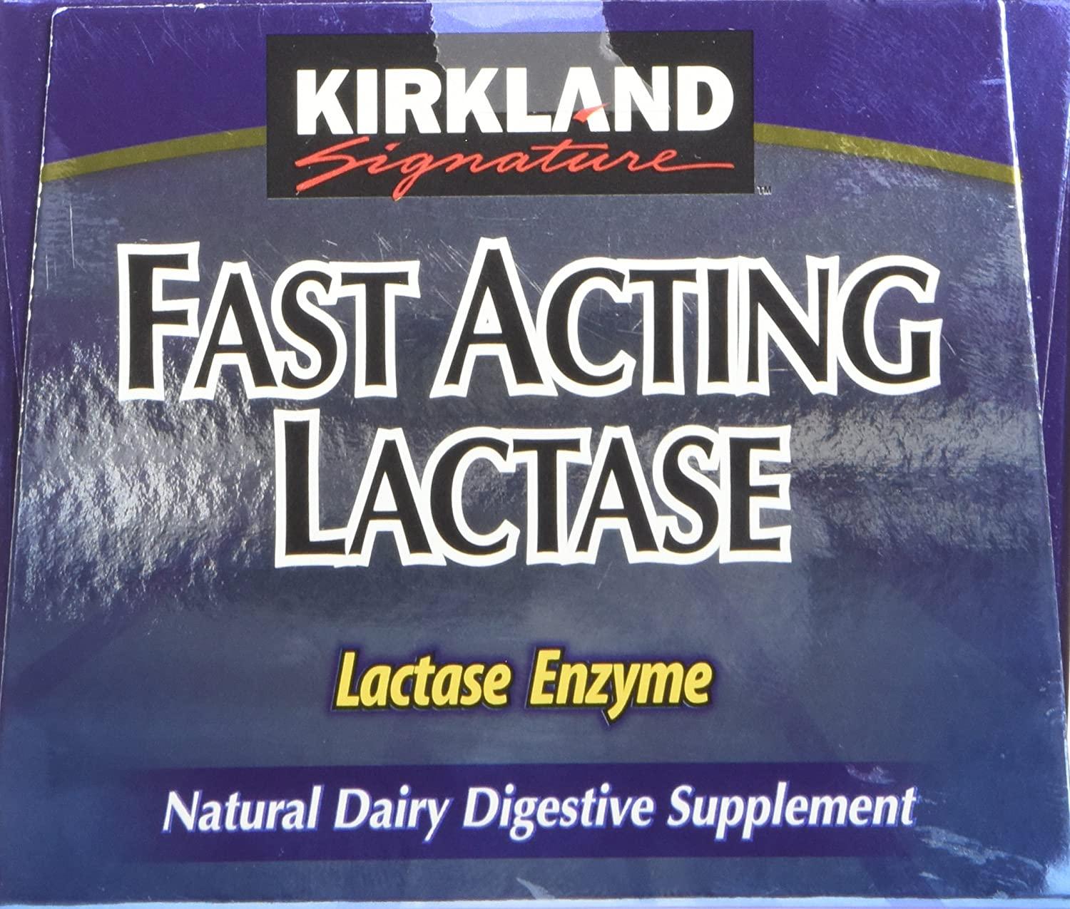 Kirkland Signature Fast Acting Lactase 180 Caplets