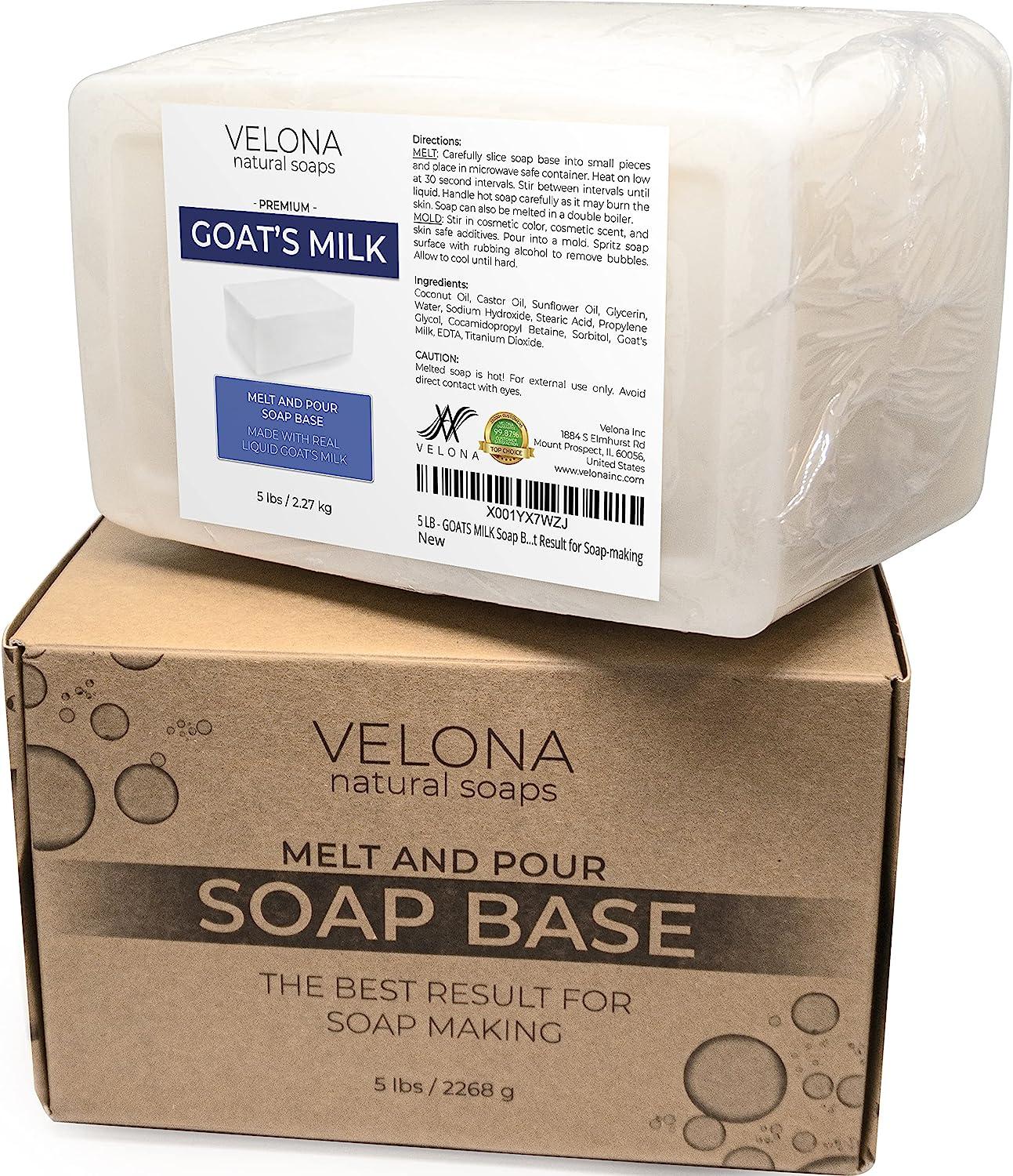 25 LB - ULTRA CLEAR GLYCERIN Soap Base by Velona SLS/SLES free