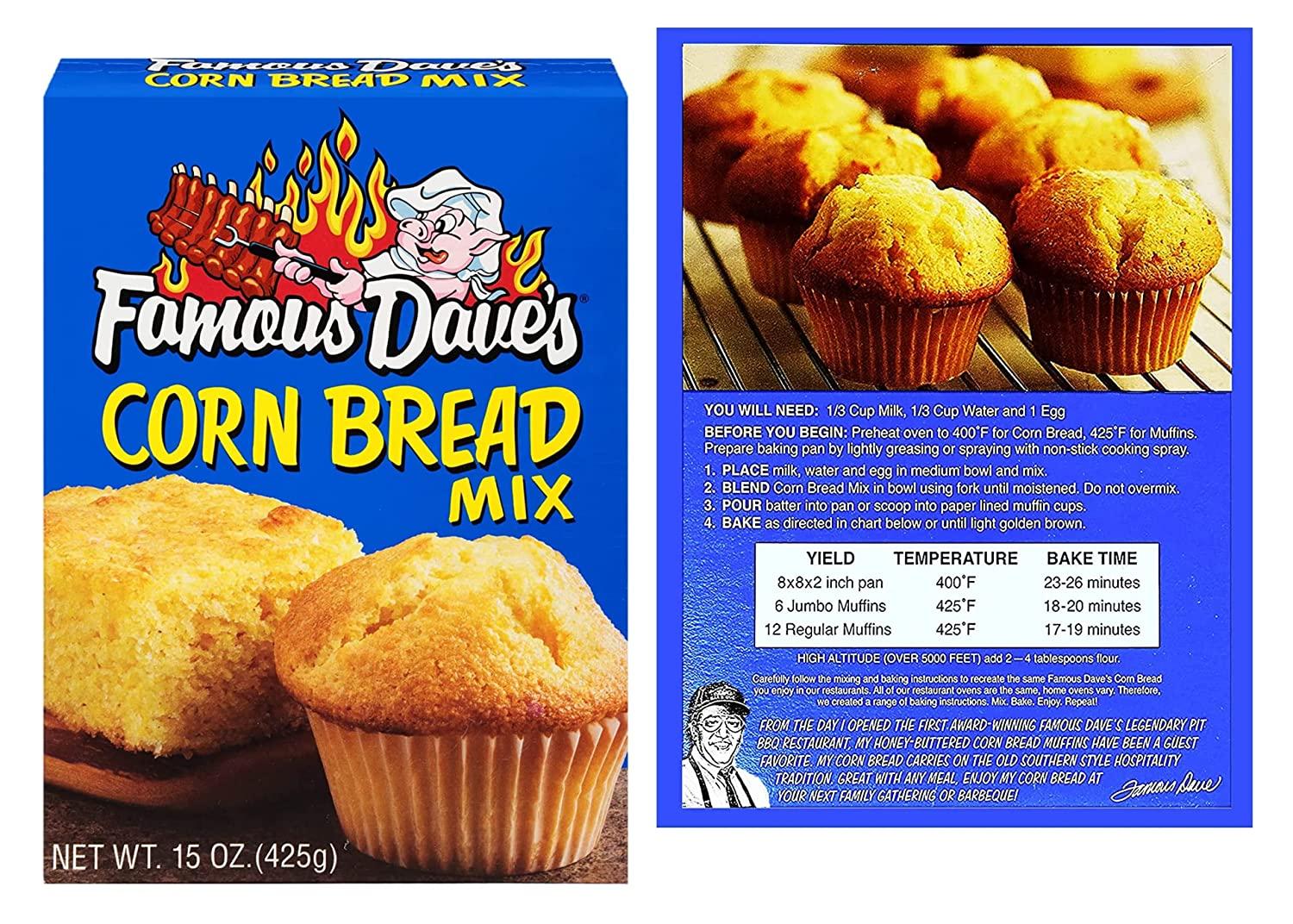 Cornbread Mix Bundle Famous Daves Cornbread Mix with BELLATAVO Fridge