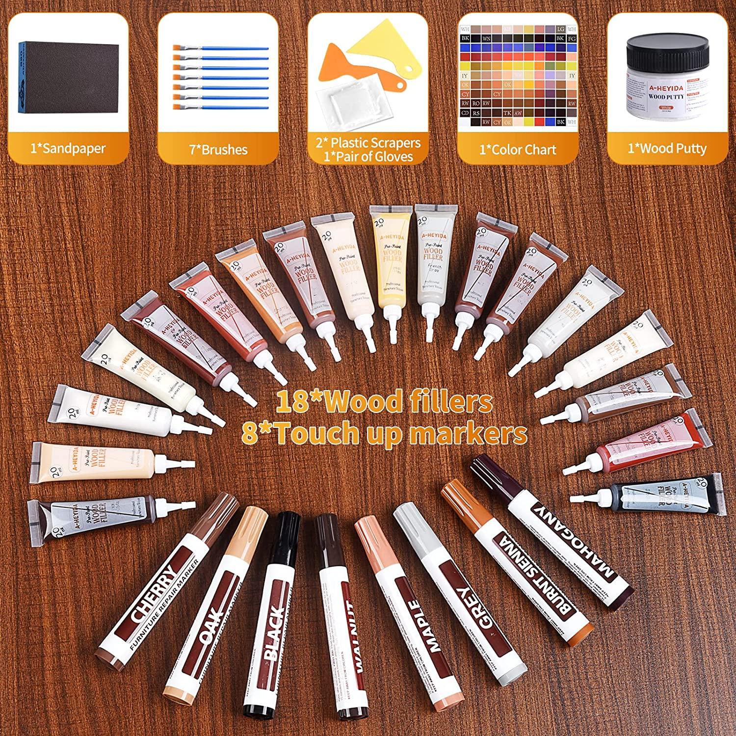 Wood Furniture Touch Up Kit Marker Cream Pen Wood Scratch Filler Remover  Repair - Temu Malaysia
