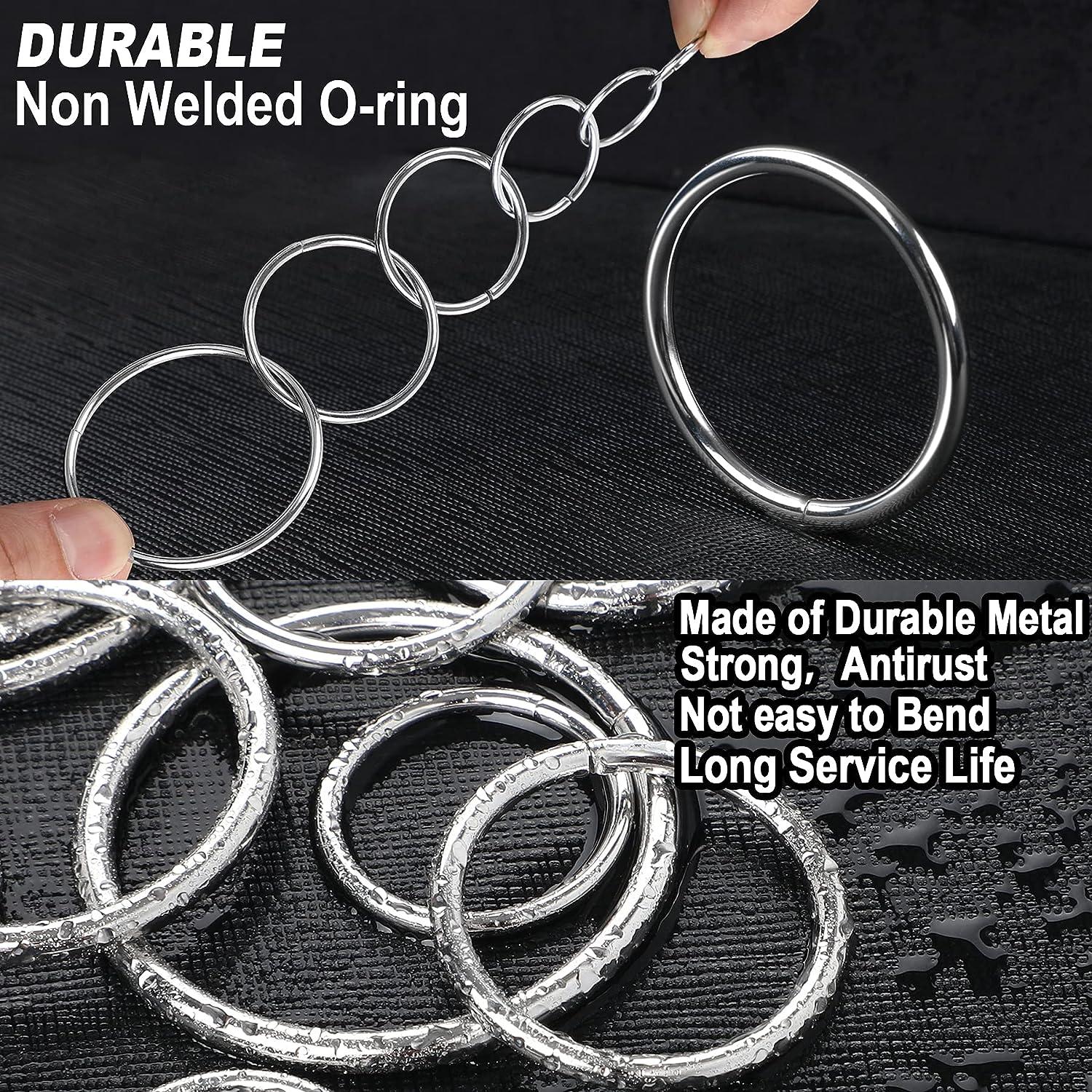  90Pcs 6 Sizes Silver Metal O Rings Multi-Purpose Heavy Duty  Round Ring for Hardware Bags Belts Dog Leashes Hanging Basket DIY Craft  Supplies, 15mm, 20mm, 25mm, 32mm, 38mm, 50mm : Arts