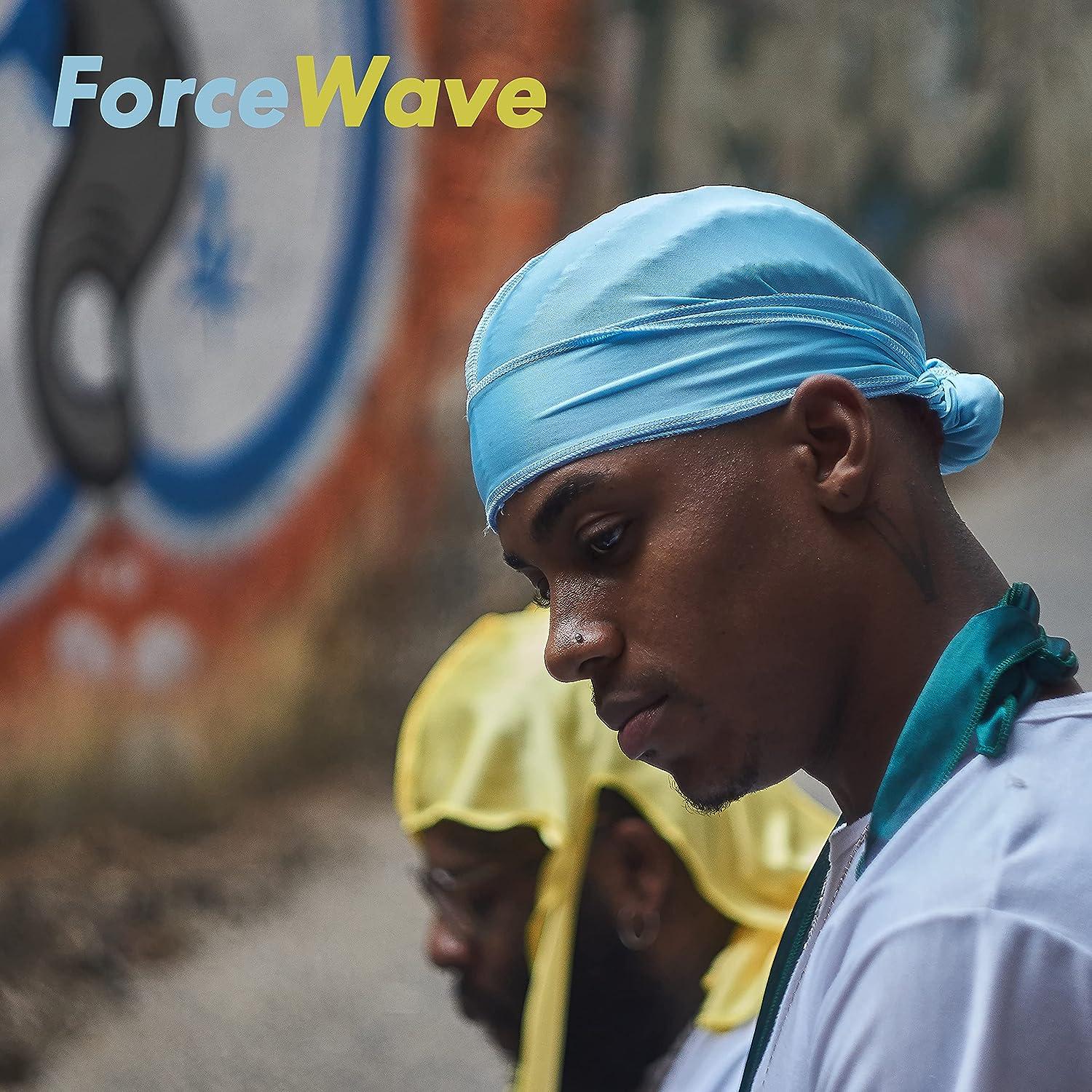 ForceWave 2 Pieces Silky Durag Pack for Men Women Waves, Premium