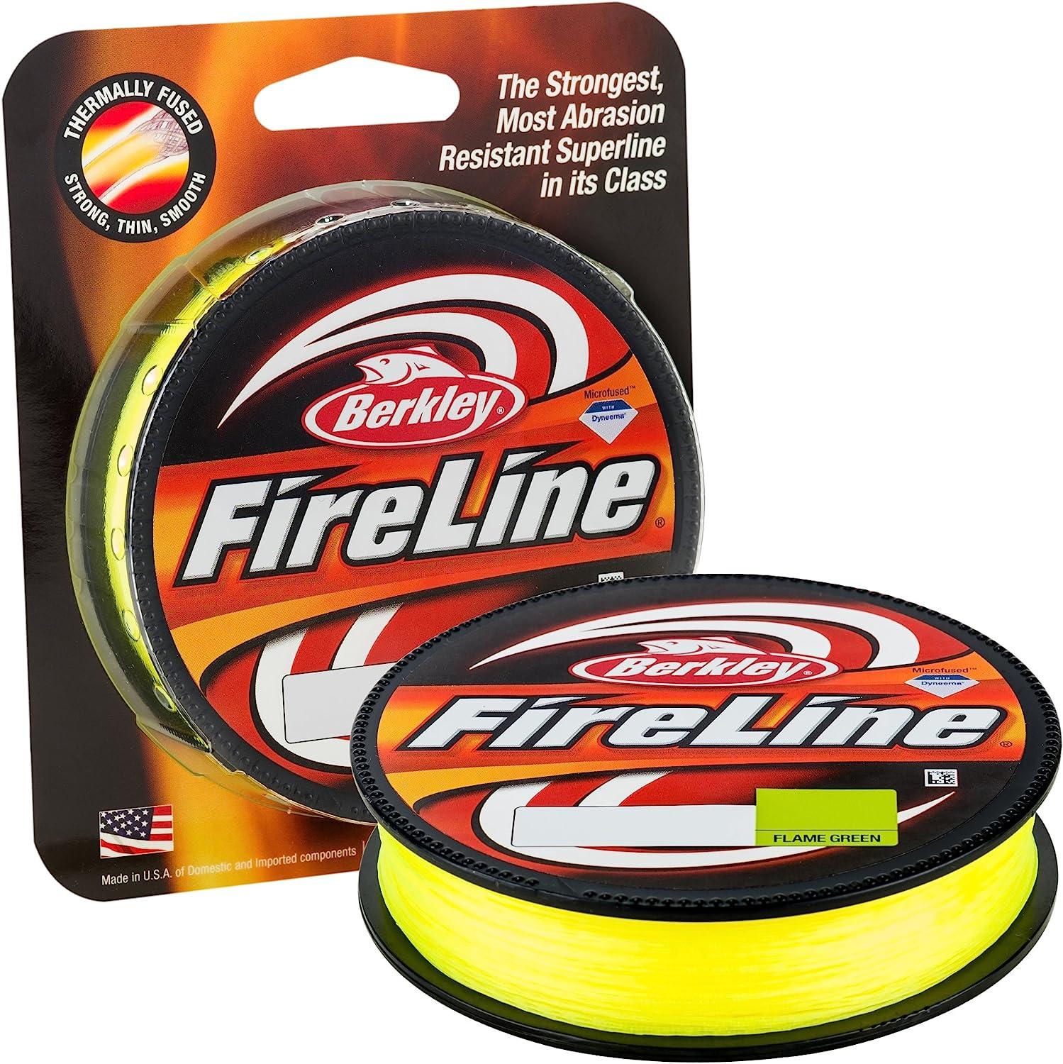 Berkley Fused Crystal Fireline, 10/4 Lb, 125 Yd , Flame Green