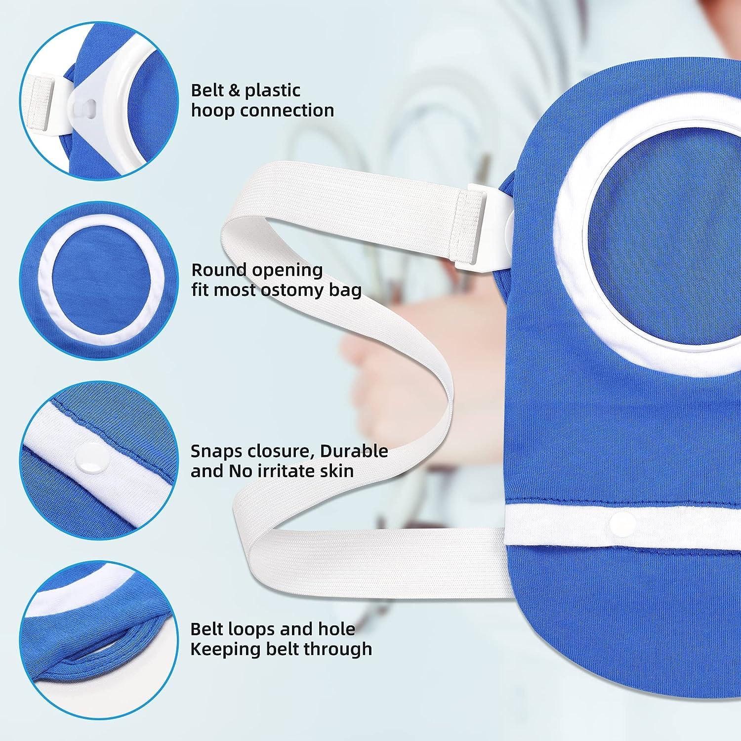 Fewener Ostomy Bag Covers Kit 3Pcs Colostomy Bag Covers for Women with Adjustable Belt, Odor