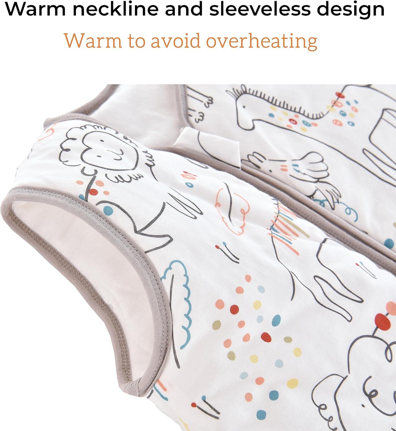 Chilsuessy 100% Cotton Baby Sleeping Bag tog Happiness Zoo