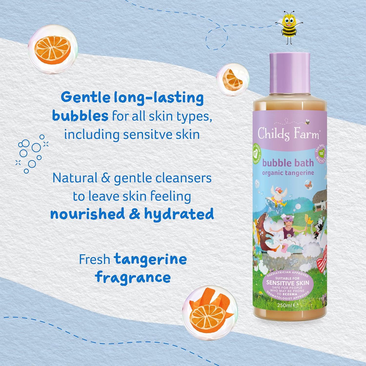 Childs Farm Bubble Bath Organic Tangerine Moisturising and Gentle