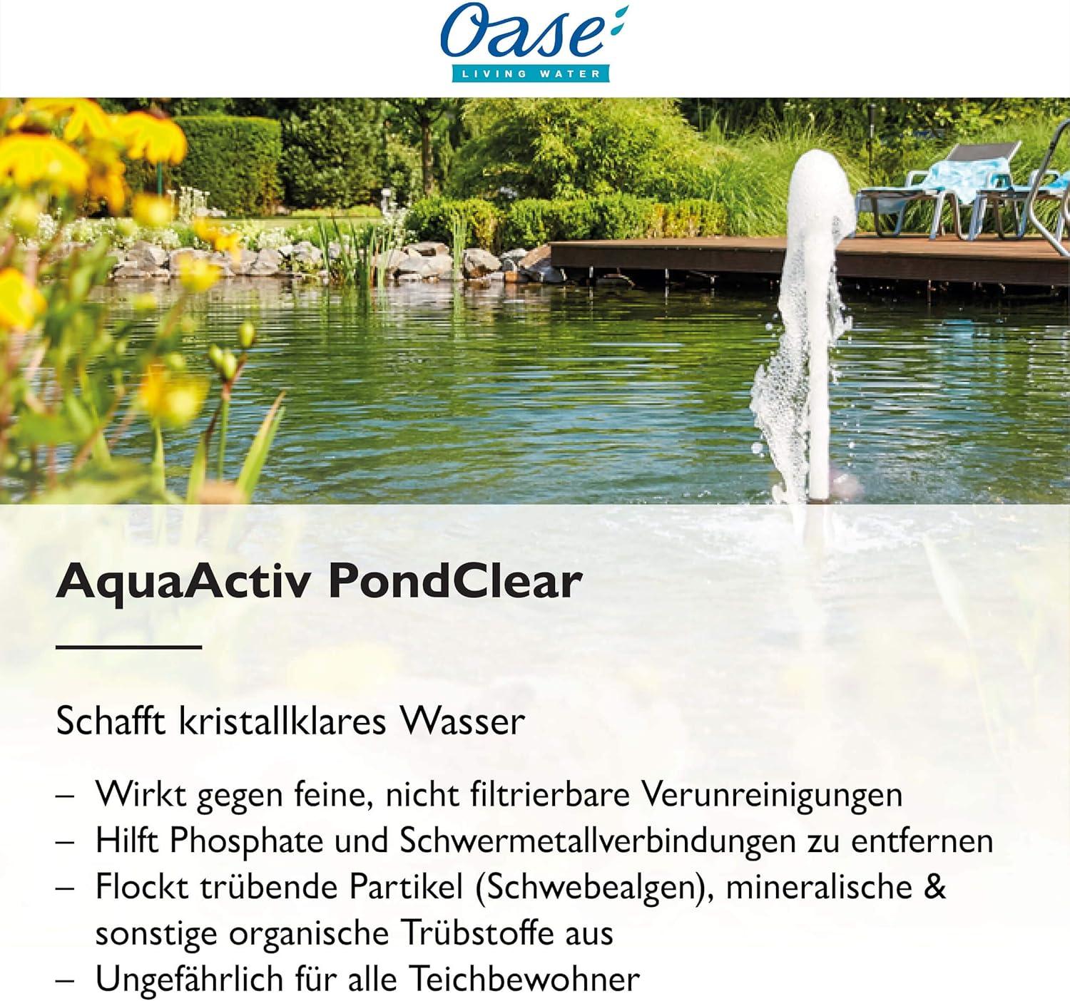 AquaActiv PondClear 5 l | Oase Verunreinigungen grünes Wasser