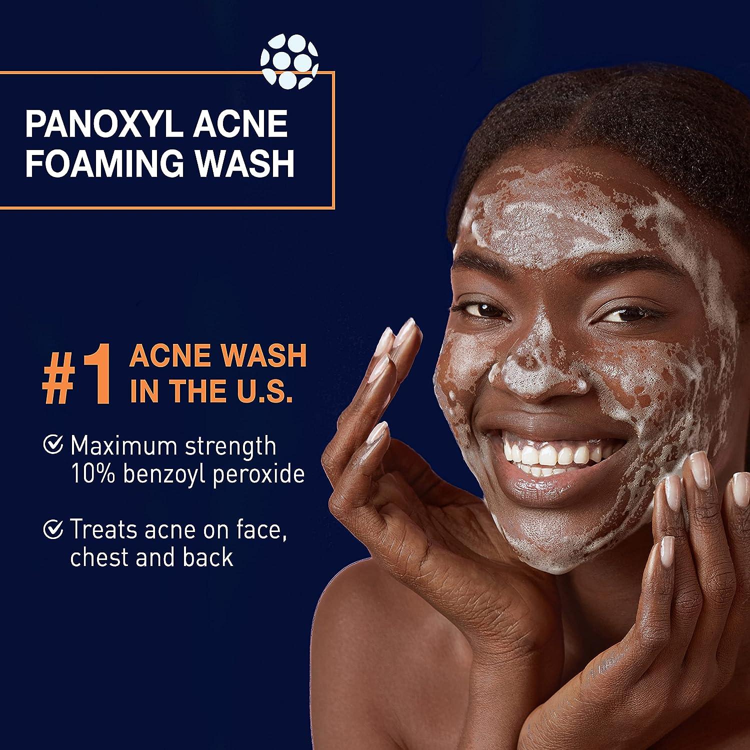 PanOxyl Foaming 10 Foaming Benzoyl Peroxide Acne Wash and Oil Control