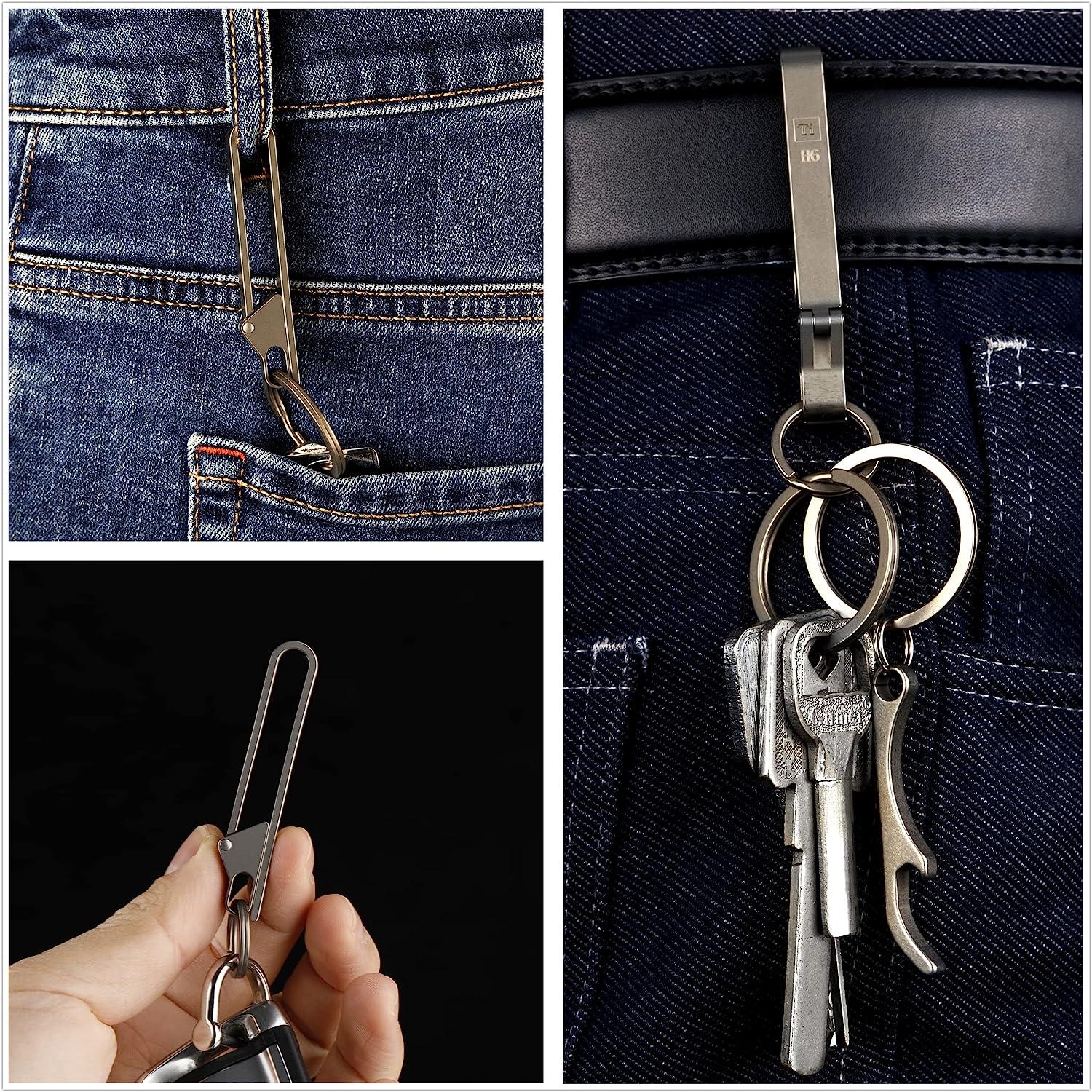 Titanium Belt Keychain Clip