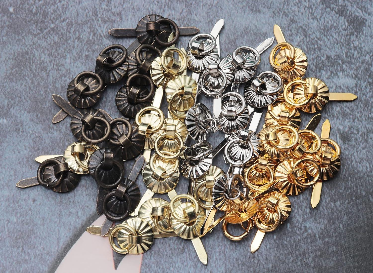 20 Pcs Metal Brad Fasteners with Pull Ring Large Paper Fasteners for DIY  Art Crafting Project for Drawer Scoreboard Kitchen Room - AliExpress