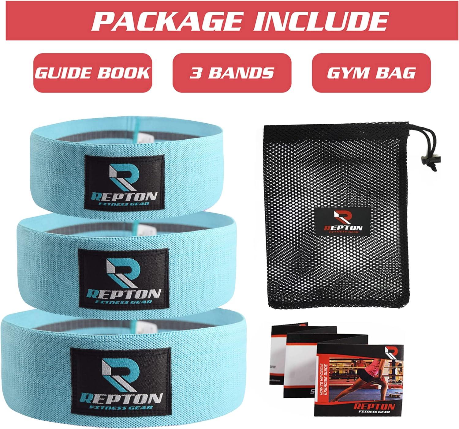 3 Sets Resistance Bands for Glutes Hips and Legs Workout Non Slip Booty Band for Home Gym Fitness Ideal for Women and Men Sky Blue