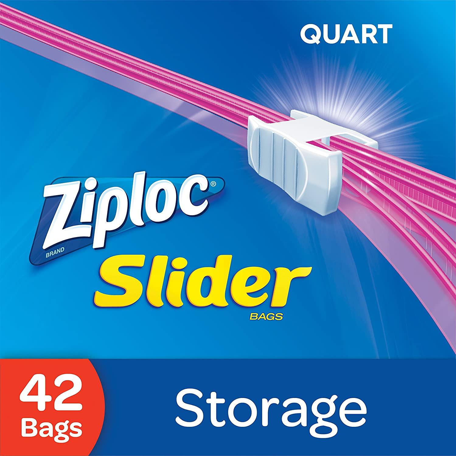 Ziploc Slider Storage Bags with Power Shield Technology