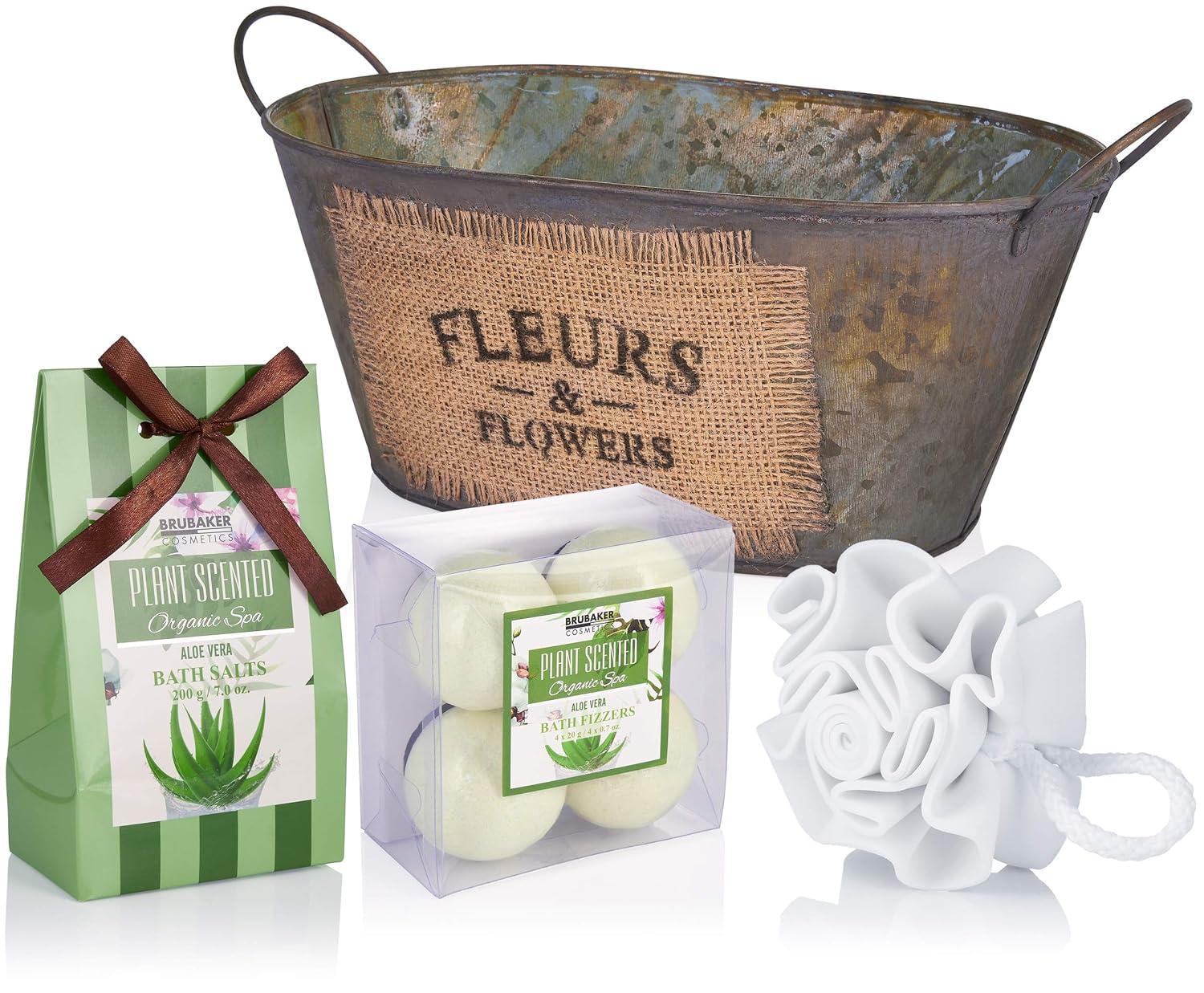 BRUBAKER Aloe Vera Bath & Shower Set | 11-Piece Gift Set in Vintage Tub -  International Shipping Available | Buy Now with Express International  Delivery | GoSupps.com